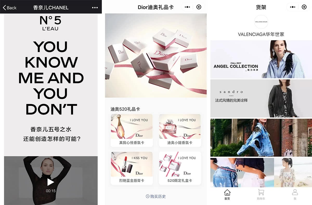 How Luxury Fashion Brands in China Use WeChat in 2017