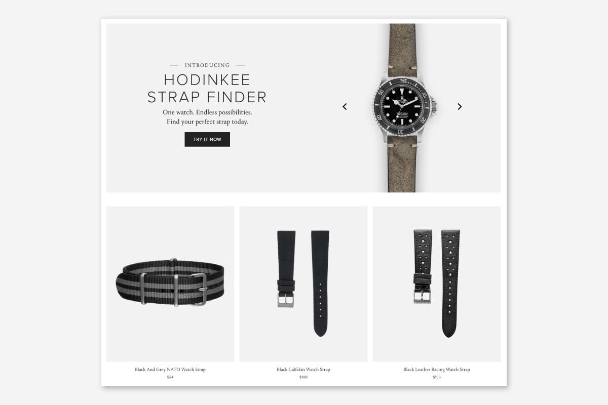 Luxe Digital luxury watch Hodinkee straps retail