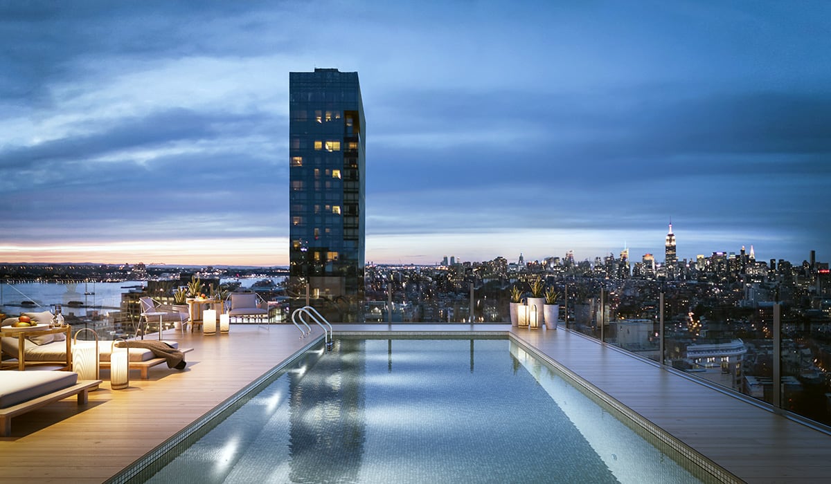 Luxe Digital luxury condo New York 565 Broome SoHo penthouse swimming pool