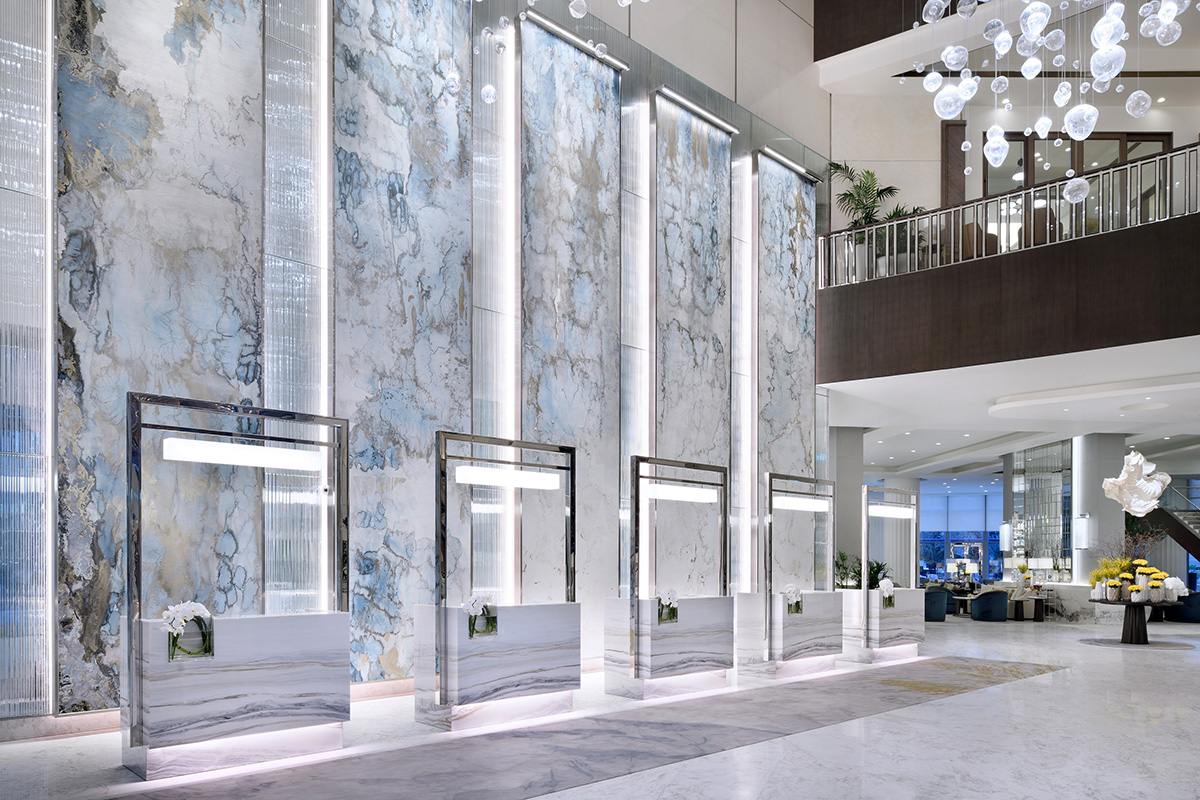 Luxe Digital luxury hotel Dubai Address Downtown lobby