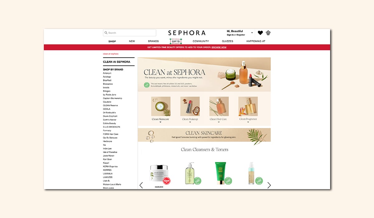 wellness luxury beauty clean at sephora luxe digital