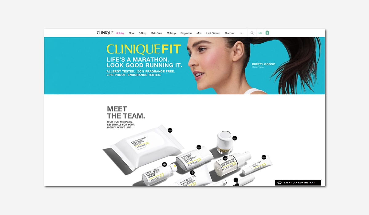 wellness luxury beauty clinique fit luxe digital