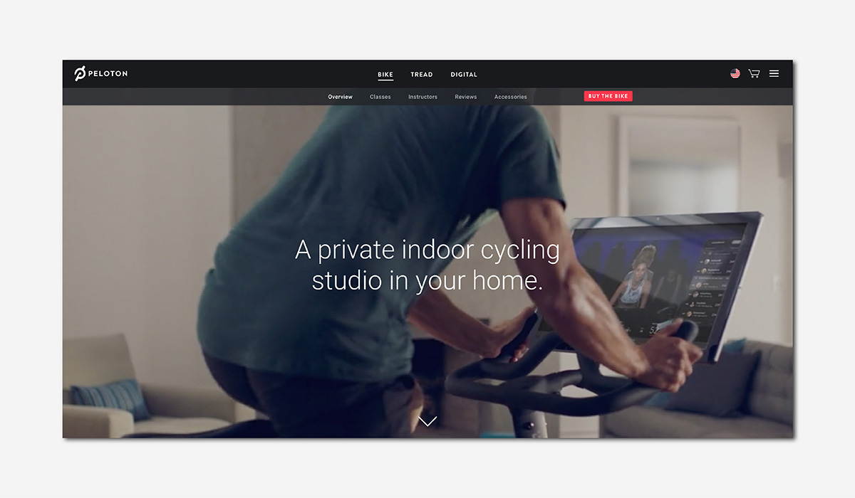 luxury wellness fitness peloton bike luxe digital