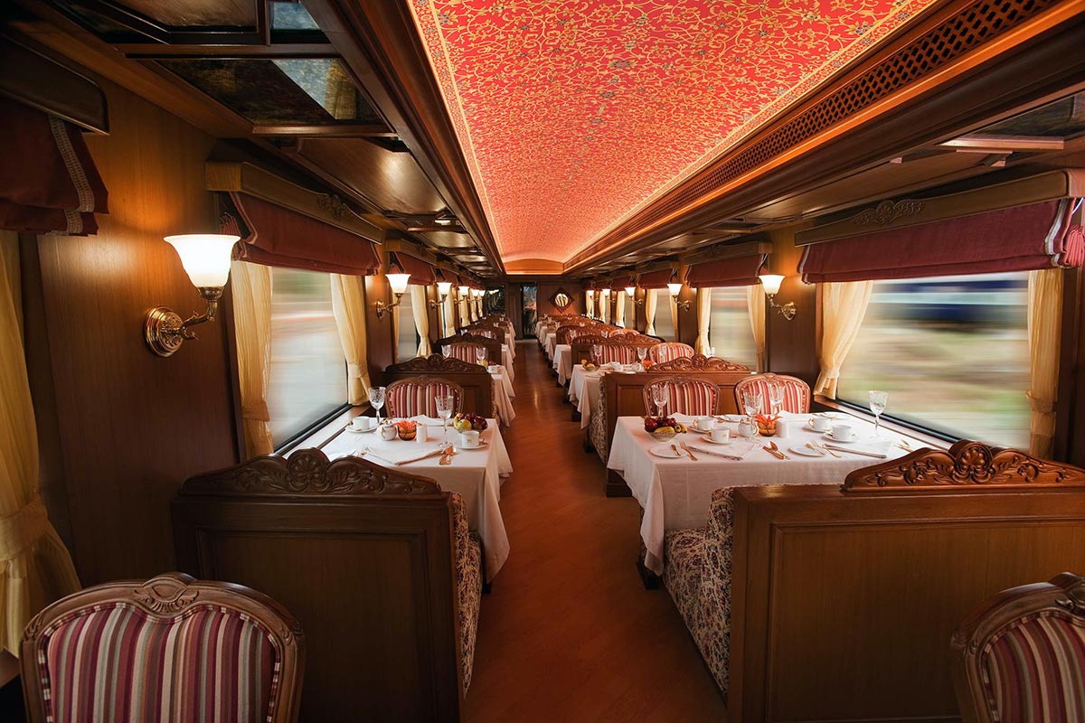 Maharajas Express luxury train restaurant India tour - Luxe Digital