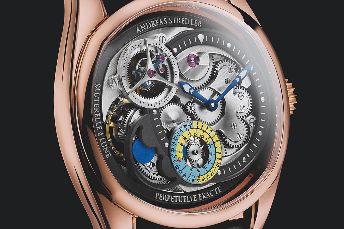 Andreas Strehler Papillon Sauterelle à Lune Exacte - luxury watch Luxe Digital