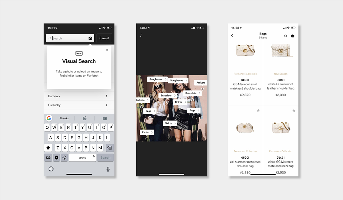 AI personalisation luxury ecommerce farfetch visual search luxe digital