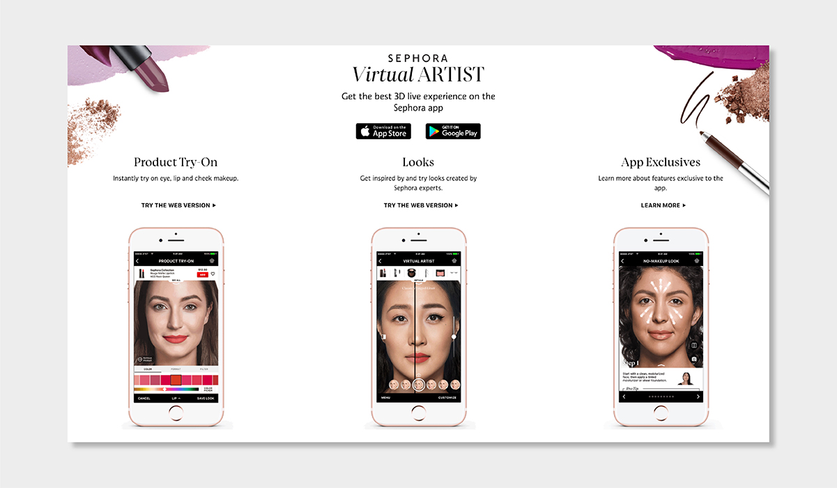 AI personalisation luxury ecommerce sephora virtual artist luxe digital