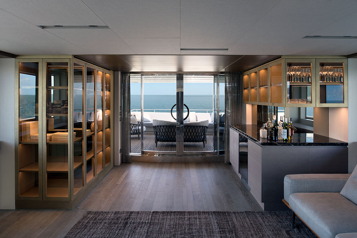Simpson Marine Sanlorenzo 125 interior luxury yacht - Luxe Digital