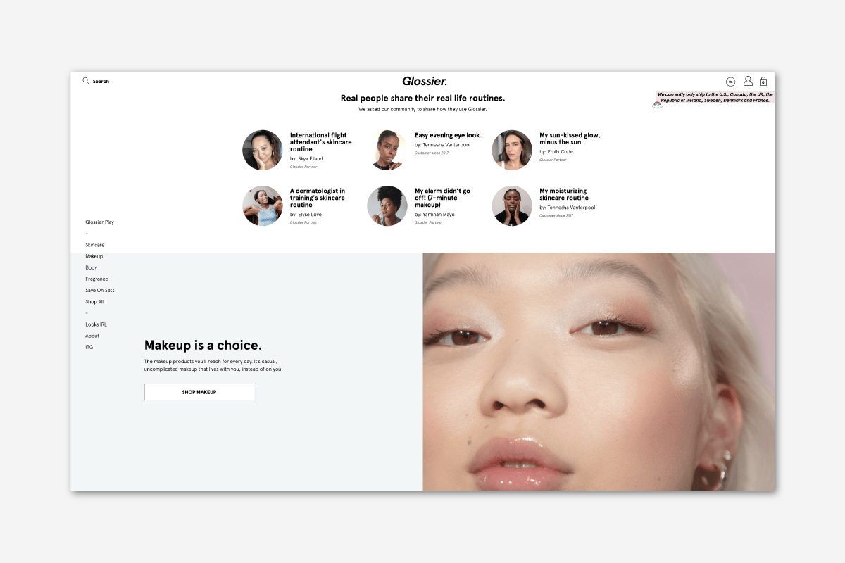 Experiential Luxury Glossier - Luxe Digital