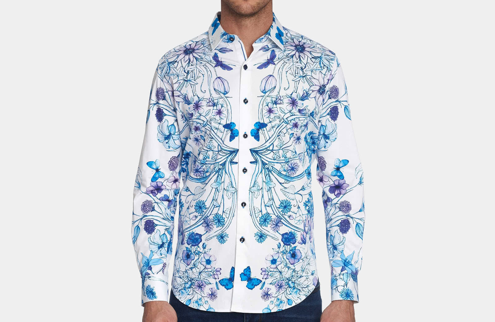 Robert Graham best men summer designer shirt floral pattern - Luxe Digital