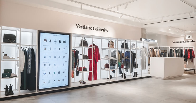 luxury resale retail transformation vestiaire collective store selfridges luxe digital