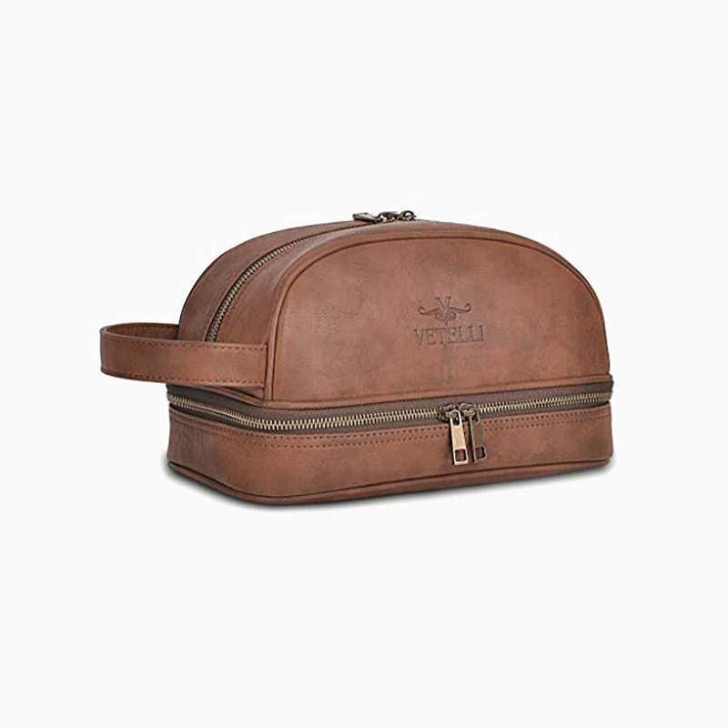 Men Leather Men Dopp Kit