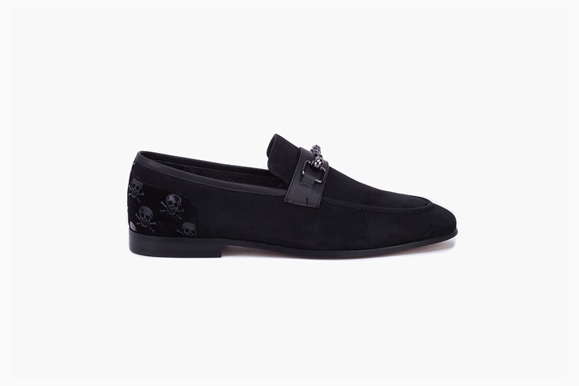 stylish black loafers