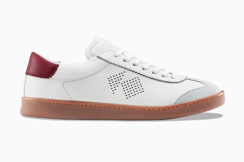 Koio tempo ivory leather tennis men sneakers - Luxe Digital