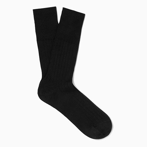 black tie men black socks - Luxe Digital