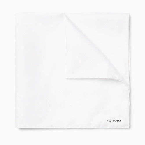 black tie men white pocket square - Luxe Digital