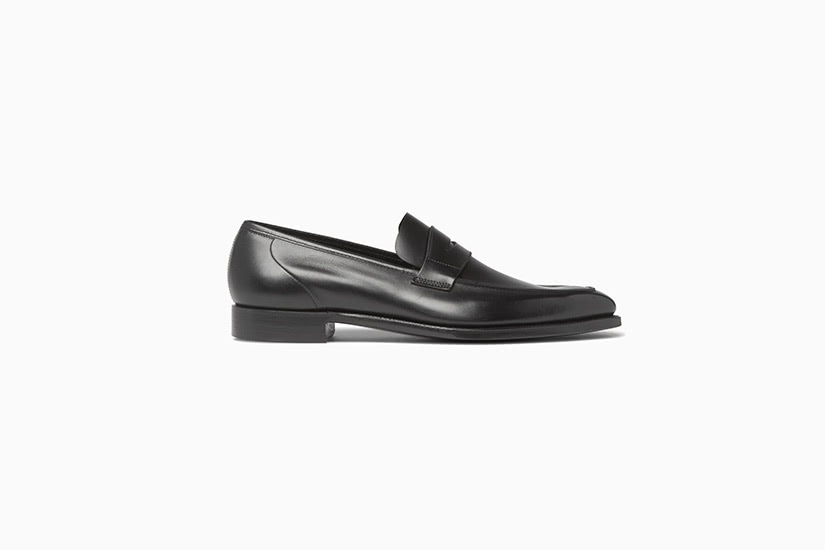 stylish black loafers