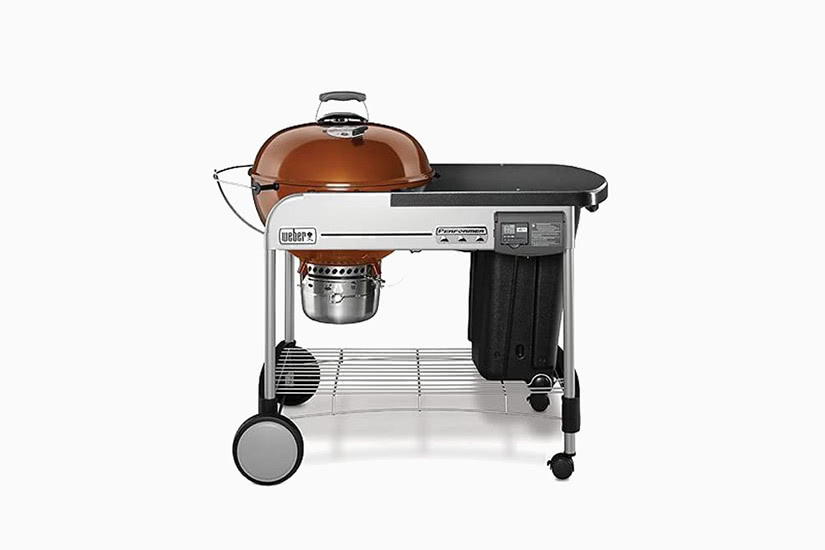 bästa grillgrill charcoal weber performer deluxe premium - Luxe Digital