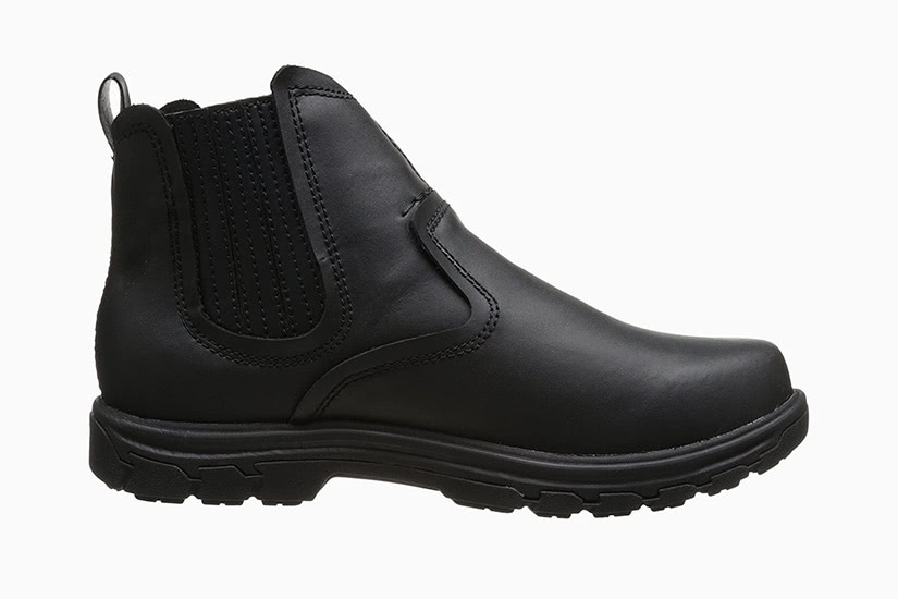 black leather desert boots mens