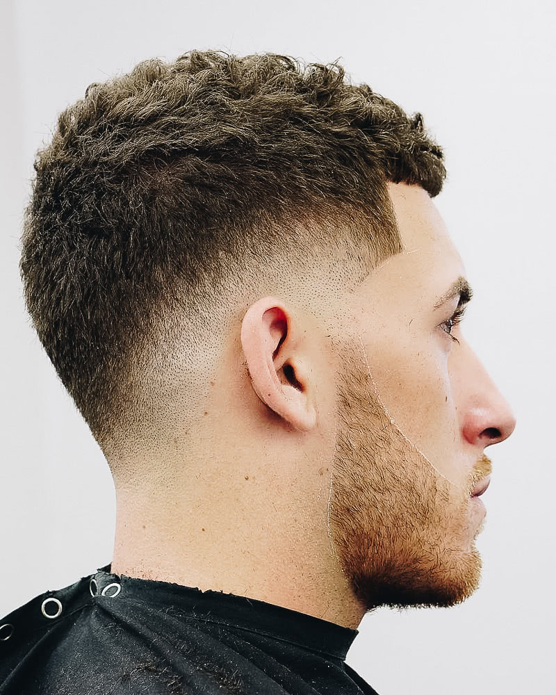 short fade for men