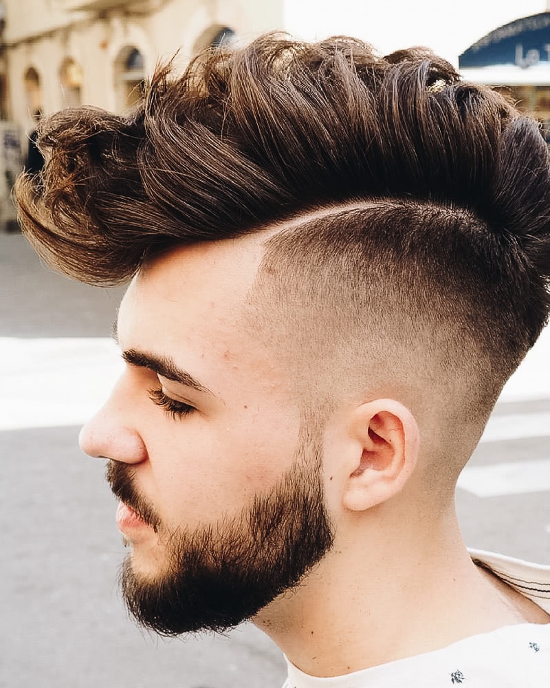 best short haircuts men high top fauxhawk - Luxe Digital