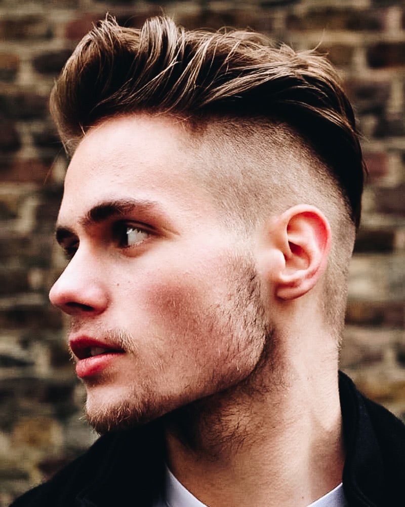 best short haircuts men modern quiff undercut sides - Luxe Digital