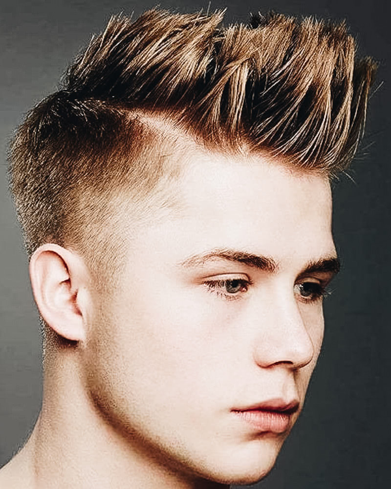 best short haircuts men spiky side part - Luxe Digital