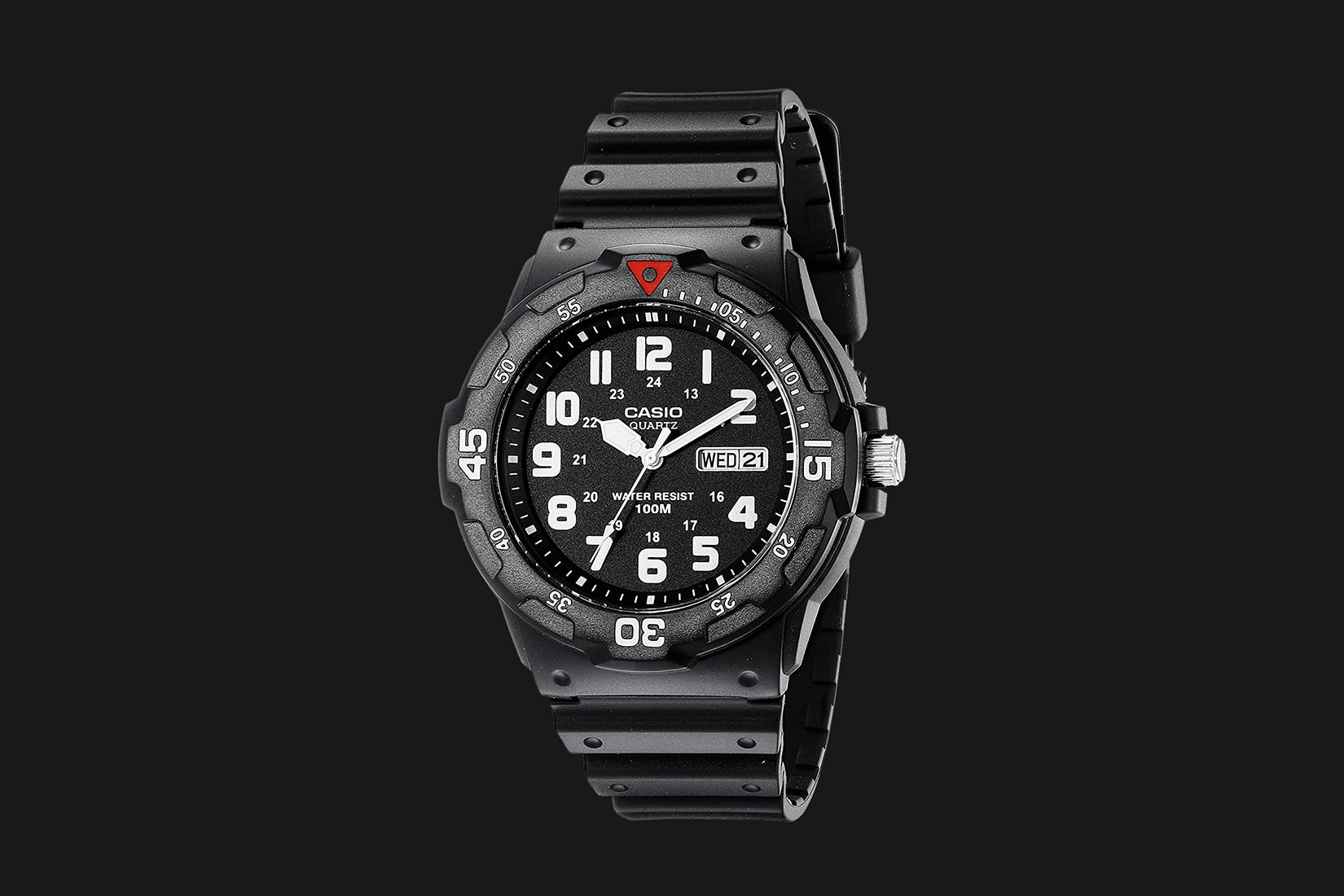 casio sport analog dive watch