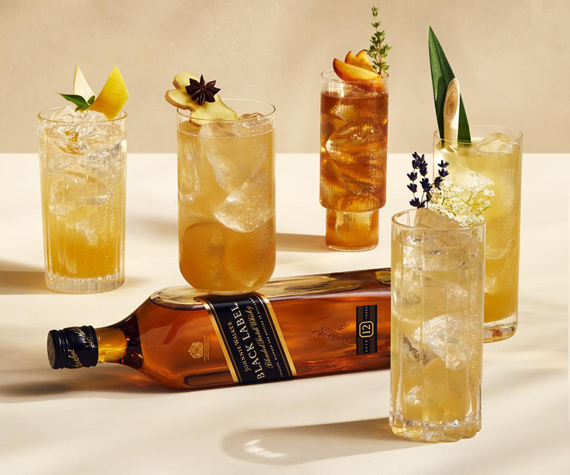 johnnie Walker Highball Cocktailrezept Whisky - Luxe Digital