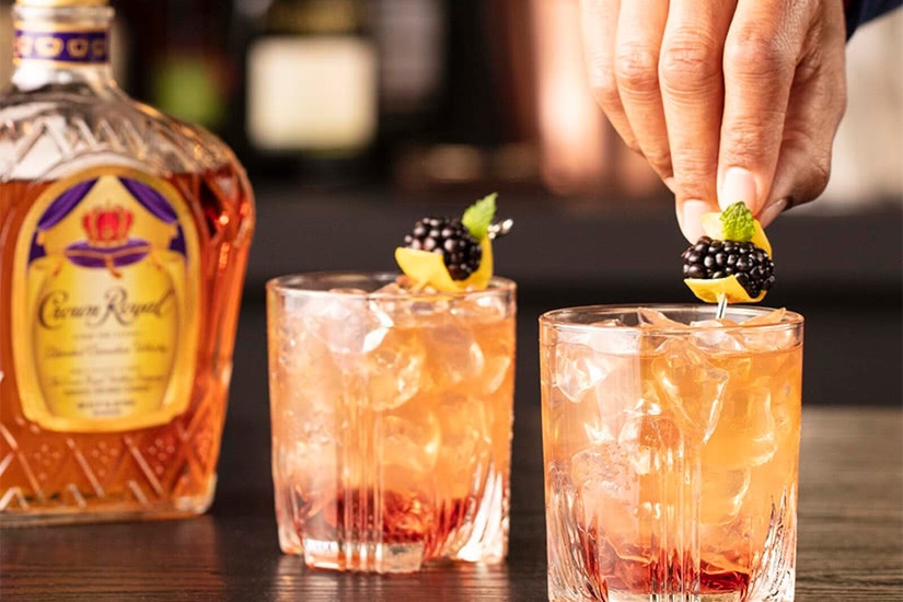crown royal cocktail recipe blackberry whisky sour - Luxe Digital
