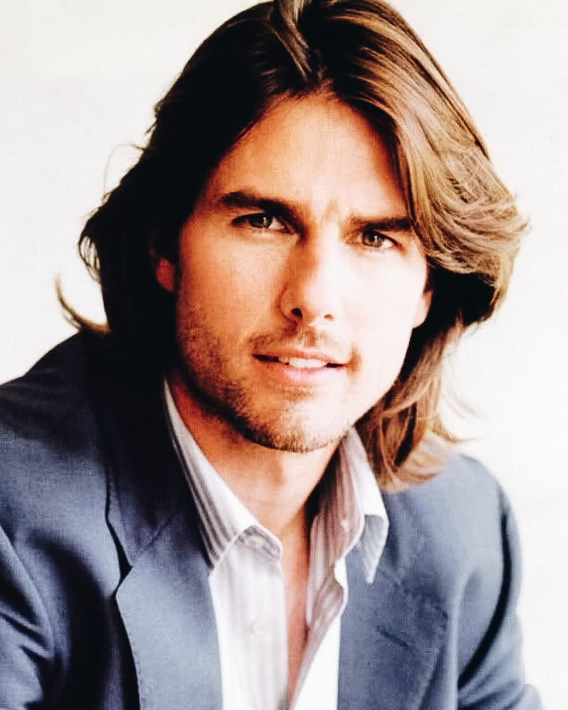 best long hairstyles men layered tom cruise - Luxe Digital