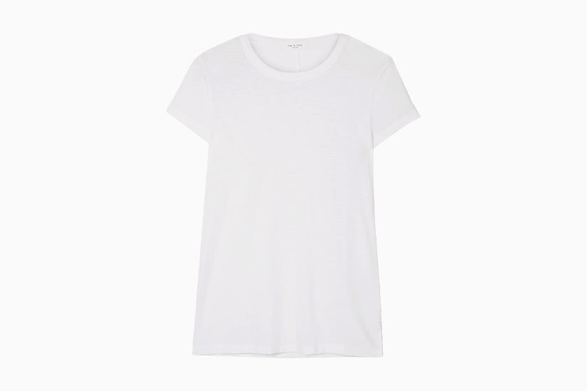 best white t-shirt women rag and bone tee luxe digital