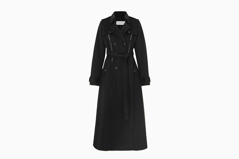 black female trench coat