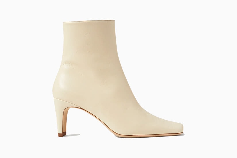 ivory booties heels