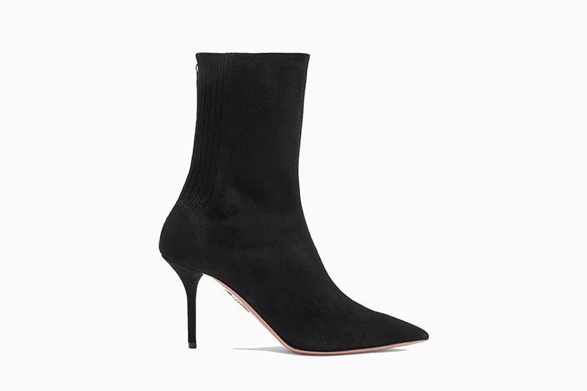 women's black sock ankle boots
