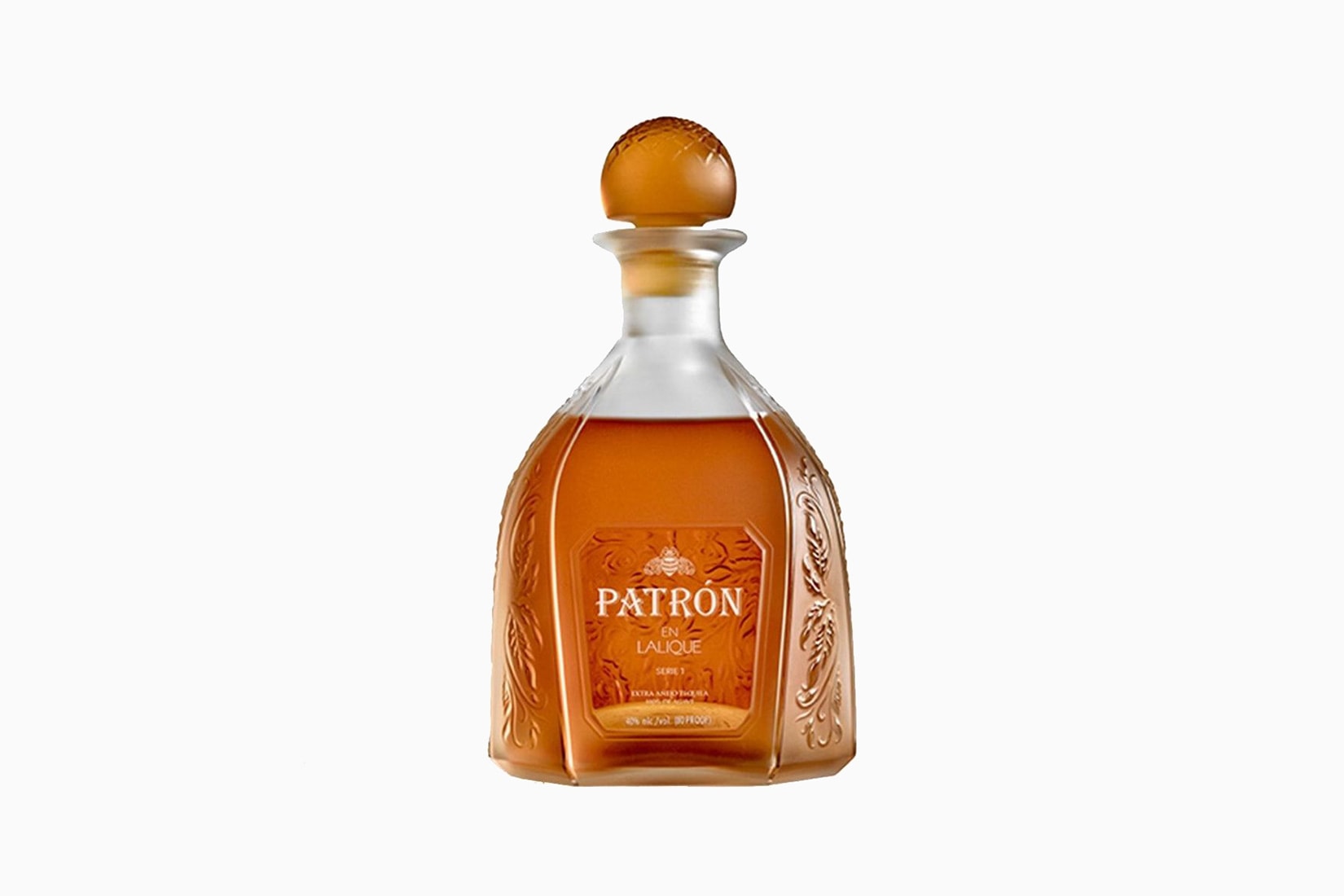 patron Tequila en Lalique bottle price size - Luxe Digital 