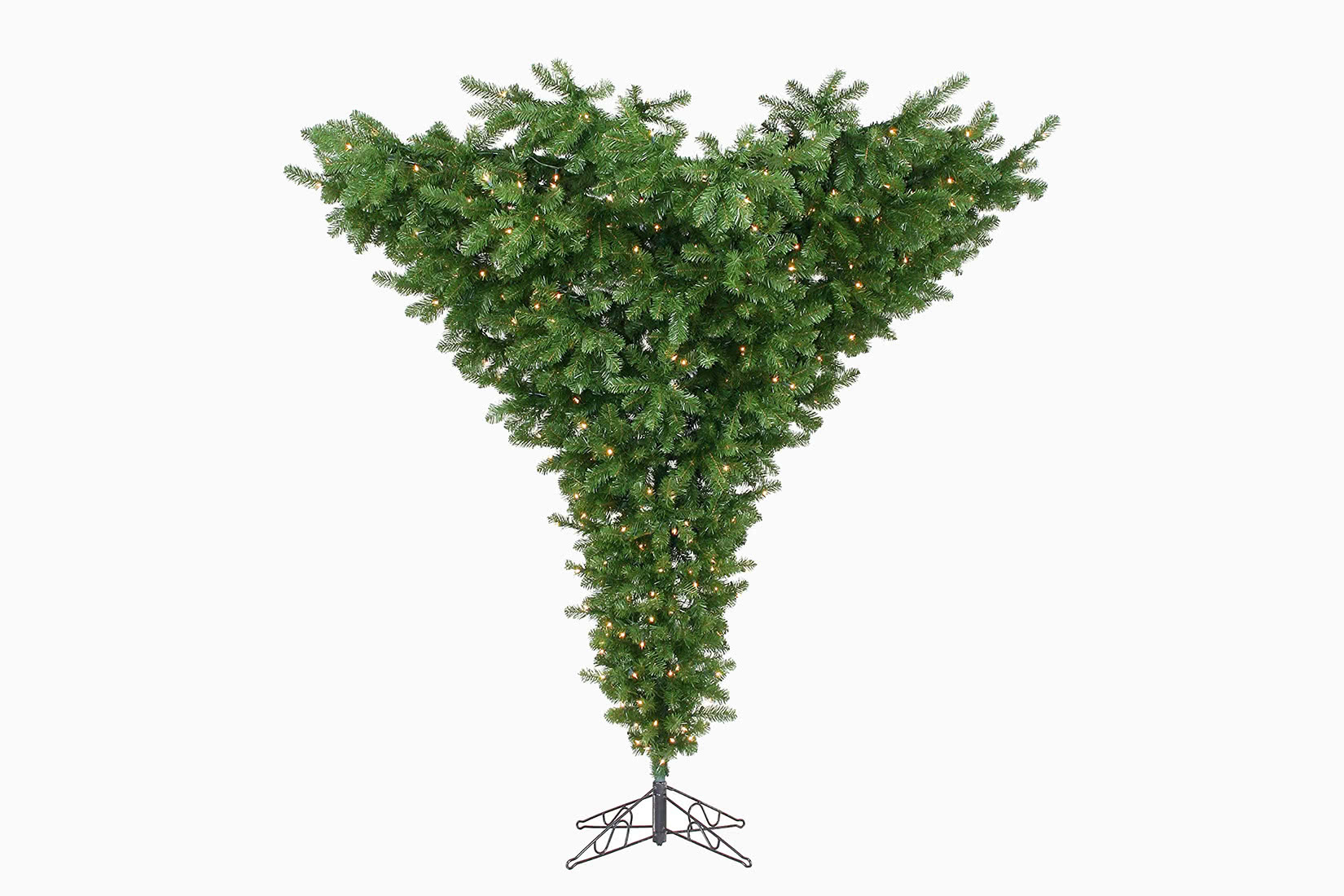 best artificial Christmas tree upside-down vickerman review - Luxe Digital