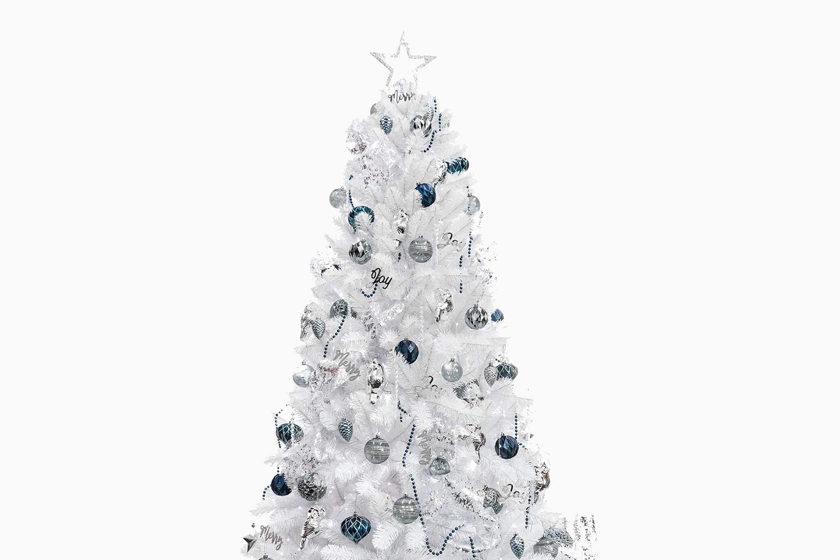 best artificial Christmas tree white ki store review - Luxe Digital