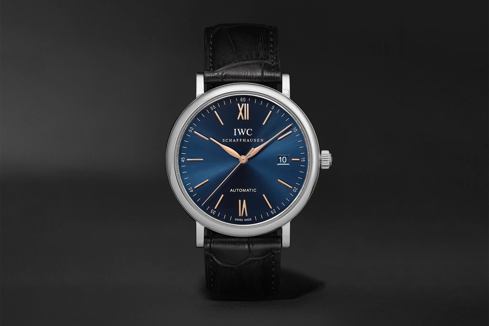 iwc luxury watches blue portofino luxe digital