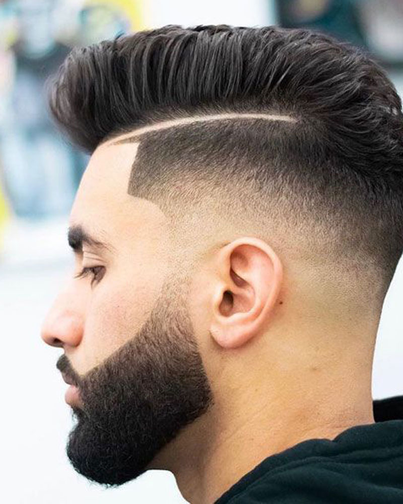 men fade haircuts sideburn fade Luxe Digital