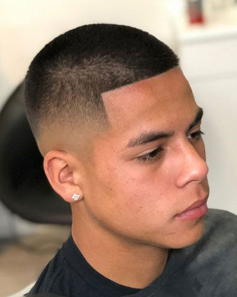 Low Fade with Line Up