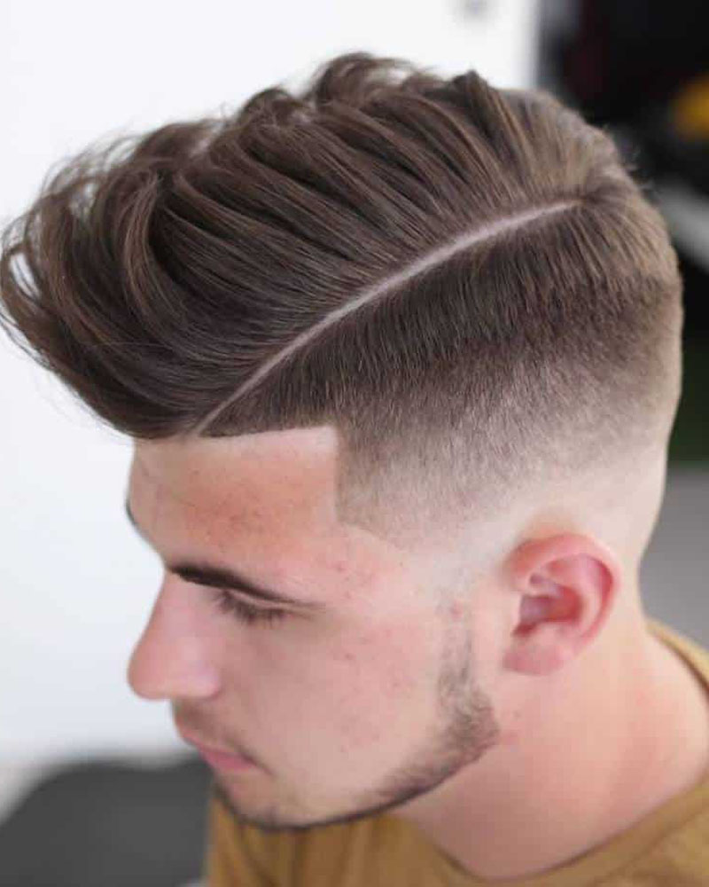 men fade haircuts comb over medium fade Luxe Digital