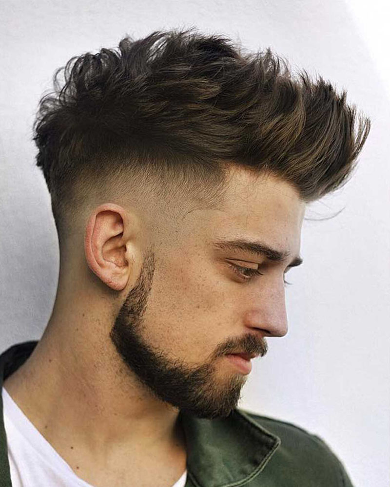 men fade haircuts medium faux hawk fade Luxe Digital