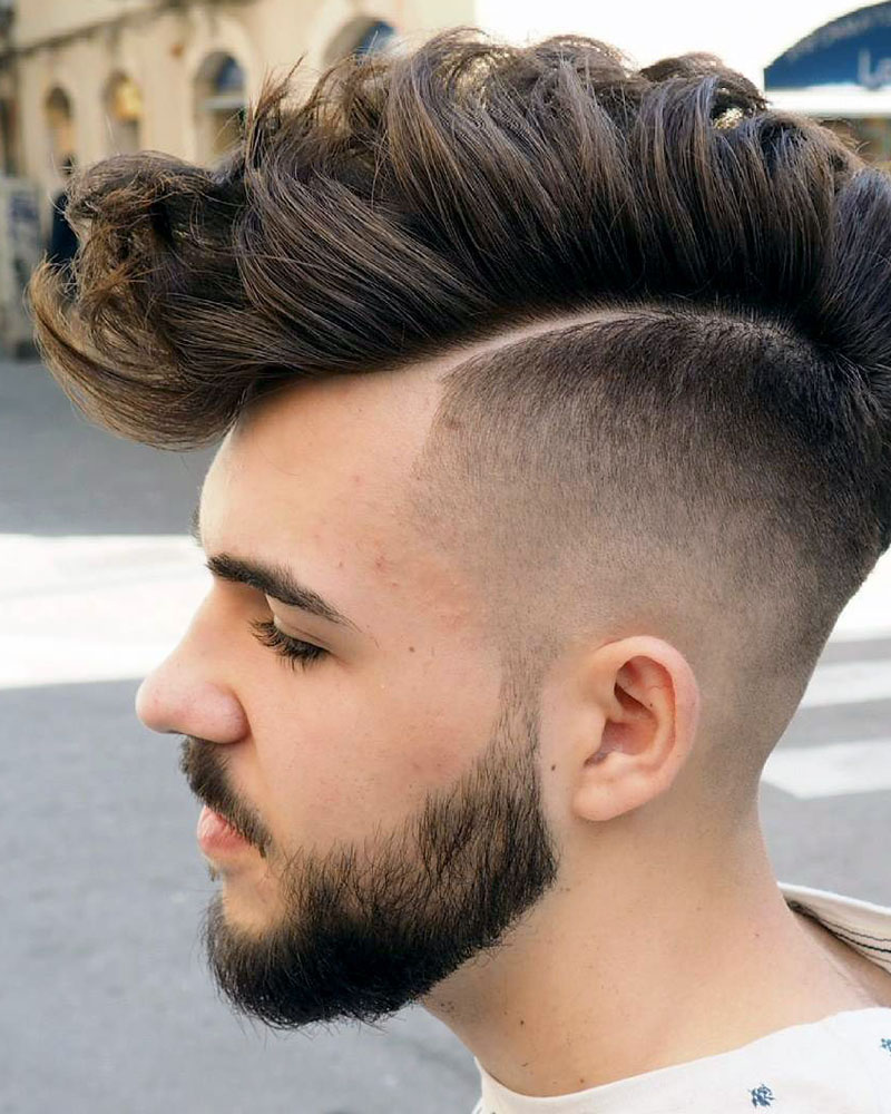 men fade haircuts mohawk fade Luxe Digital