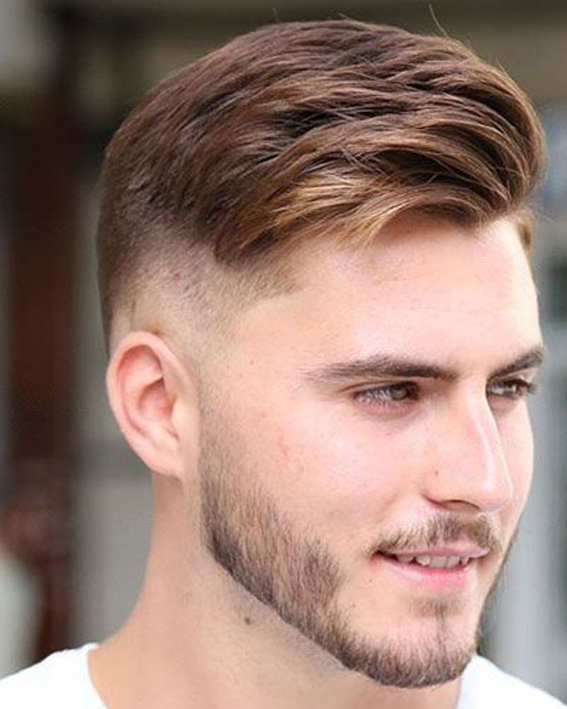 men fade haircuts fade undercut with textured comb over Luxe Digital