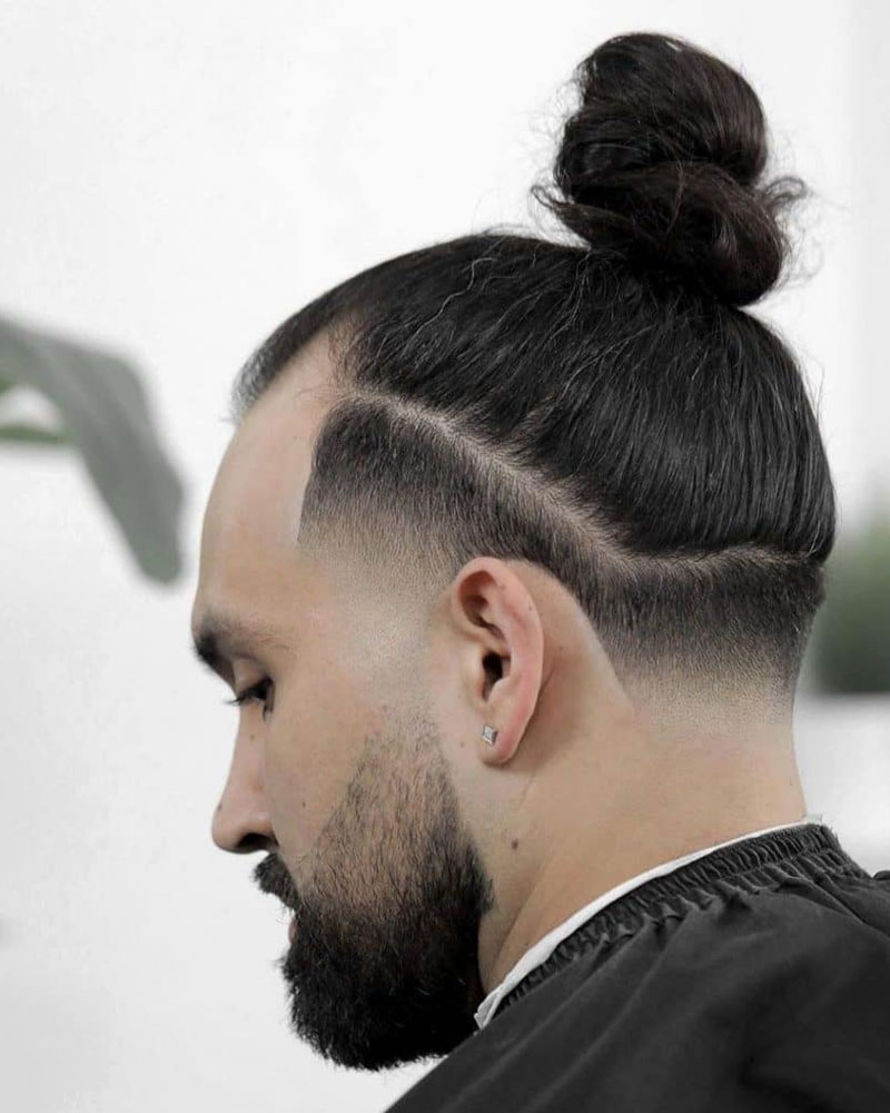 men fade haircuts long hair fade Luxe Digital