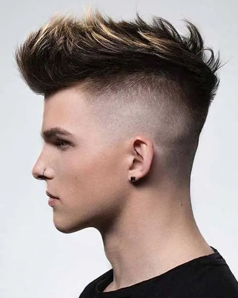 men fade haircuts long quiff high fade Luxe Digital