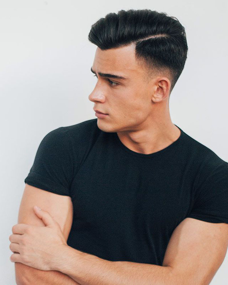 Straight hair cheap fade haircut