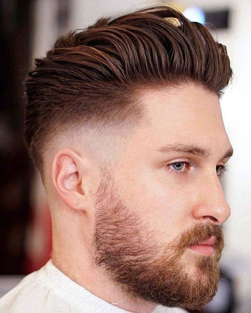 men fade haircuts medium pomp fade Luxe Digital