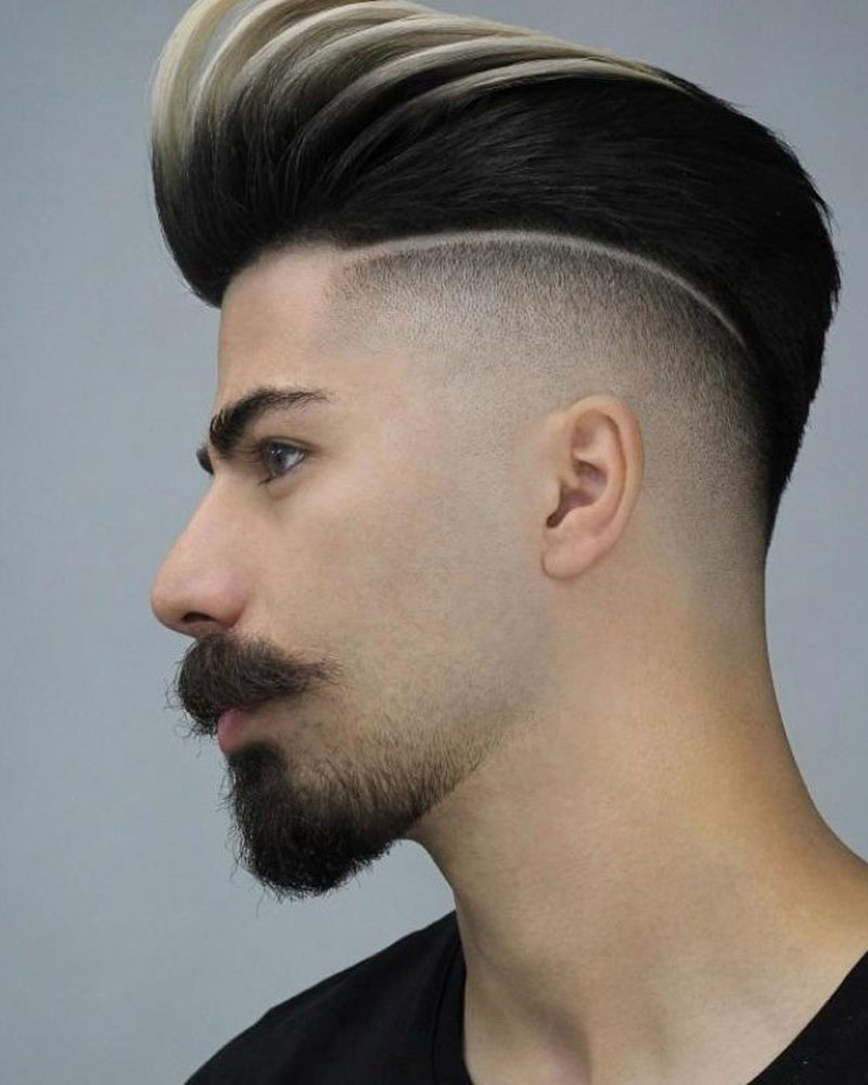 men fade haircuts high fade with pompadour Luxe Digital